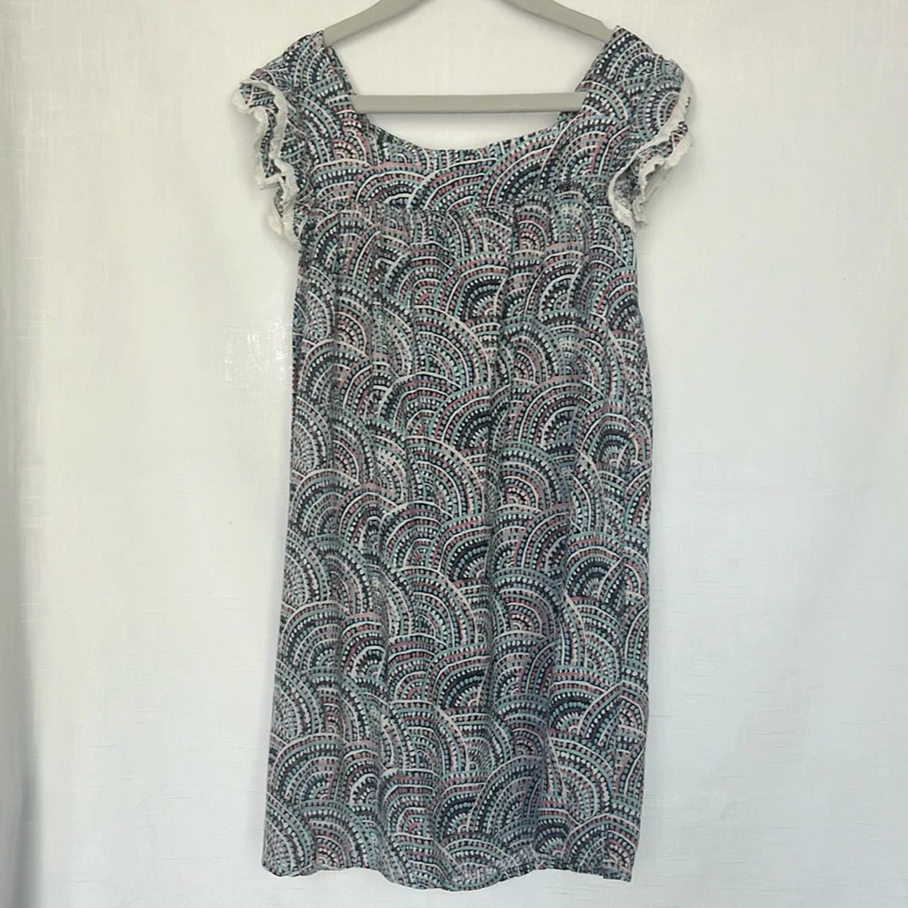 Multi-color Girls Size 7 Short Sleeve Dress